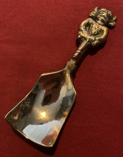 Antique solid brass sugar - solid,