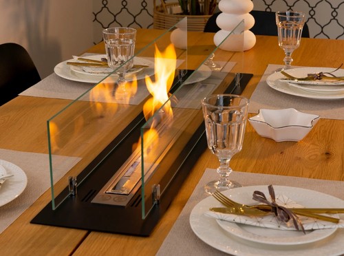 Built bio fireplace insert - bio,