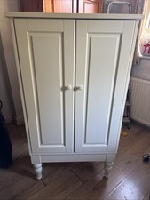 IKEA Asala White Wooden Cupboard Storage Cabinet With Doors