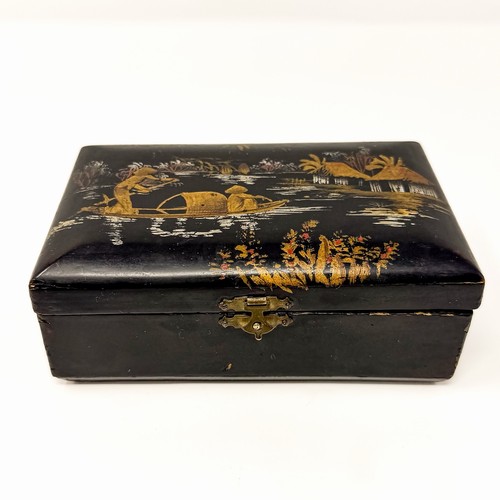 Vintage black lacquer - vintage,