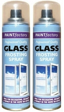 2x Glass Frosting White Paint