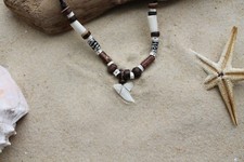 New shark tooth necklace surf - new,