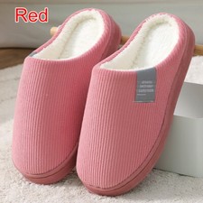 Ladies Slippers Mens Womens Warm Fur Lined Winter Warm Mules Shoes House Size UK