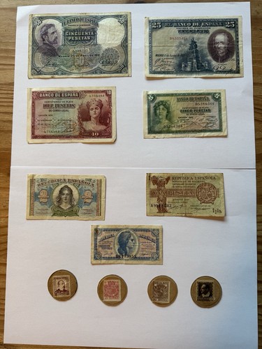 Spanish civil war money - spanish,