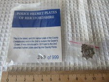Police Helmet Plates