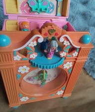 Polly Pocket Funtime Clock. + 4 Figures. Working. Bluebird 1991