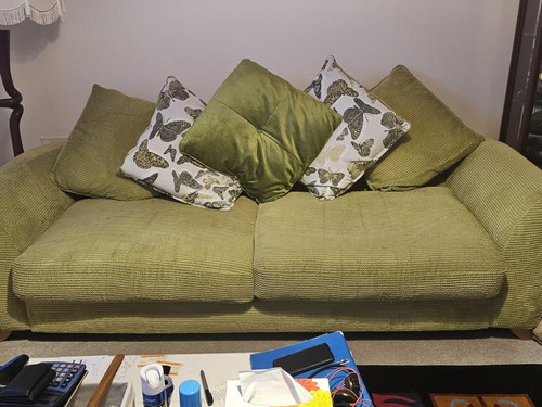 Seater lime green sofa - 4,