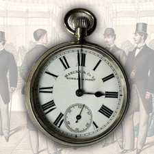 Antique (Probable) Silver Gents Harris & Co Liverpool Pocket Watch