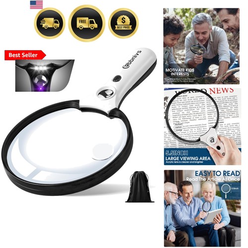 Large magnifying glass with - glass,