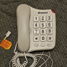 Binatone. "Touch Tone". B110. Corded Home Telephone. Big Button - hearing aid