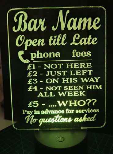 Led bar man - bar, sign