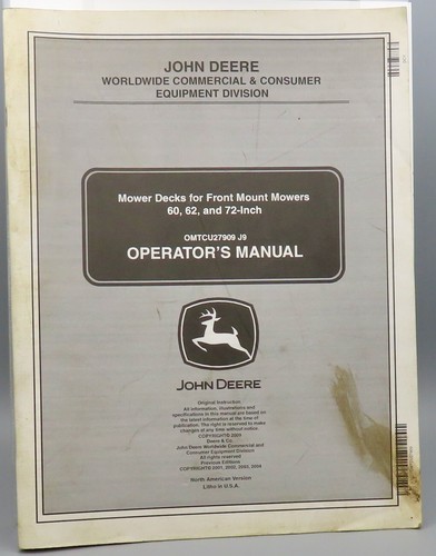 2009 john deere operator - 2009,