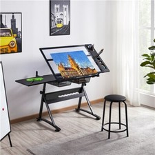 Glass Drafting Table