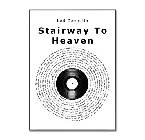 Stairway heaven print led - to, print,