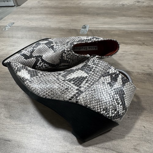 Acne studios snake print - acne, ankle
