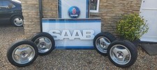 Saab 900 Classic, 9000 Super Auro Alloy Wheels. 4 Stud, 6.5 x 16 inch. VGC.