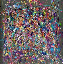 Large Jackson Pollock Style