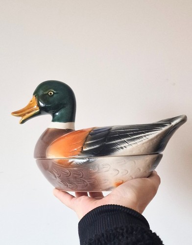 French vintage mallard duck - vintage,