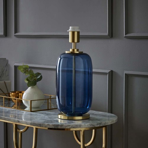 Glass table lamp base - table,