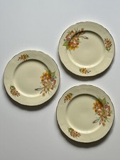 Set Of Collectable Royal Marigold Plates By Alfred Meakin
