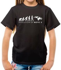 Evolution of Woman - Moto X - Kids T-Shirt - Motocross - Motorcycle - Biker