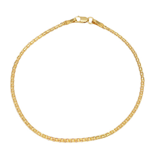 22ct yellow gold flat - gold, chain