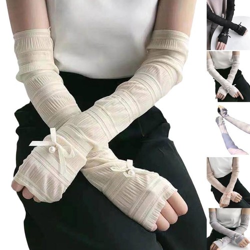 Summer fingerless gloves - summer,