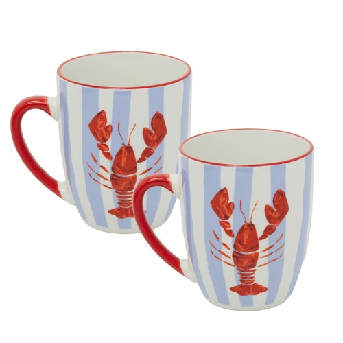 Set ceramic lobster - ceramic, mugs
