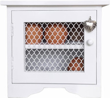 Greyzouq Wooden Country Kitchen Egg Cabinet. Egg Rack with Capacity to Hold 12 E