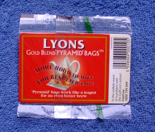 Lyons pyramid tea - pyramid, bags