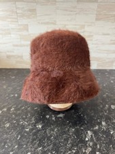 Woman’s KANGOL Brown Eyelash Style Bucket Hat CG L02