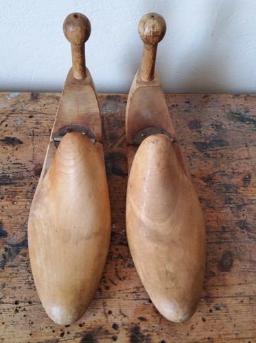 Vintage wooden shoe forms - shoe,