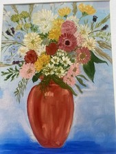 Vibrant mixed flower bouquet