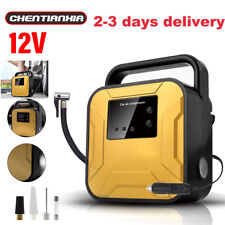 12V Car Tyre Inflator Air Compressor Pump LCD Digital Corded For Cars Bicycles
