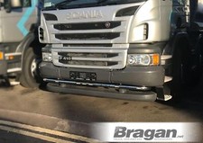 Short Bumper Bar + LED for Scania P G R Series Pre 09 Steel Low Under Bumper