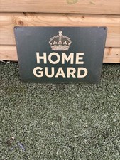 Home Guard WW2 Steel Sign 12 x