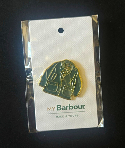 Barbour enamel jacket pin - jacket,
