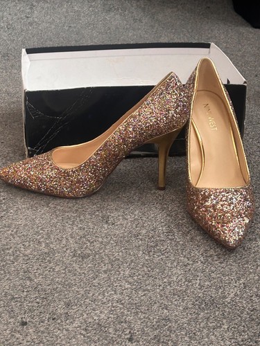 Gold sparkly high heels - , #