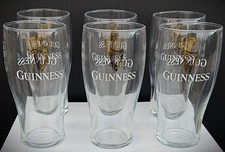 Guinness Pint Glass x 6 -