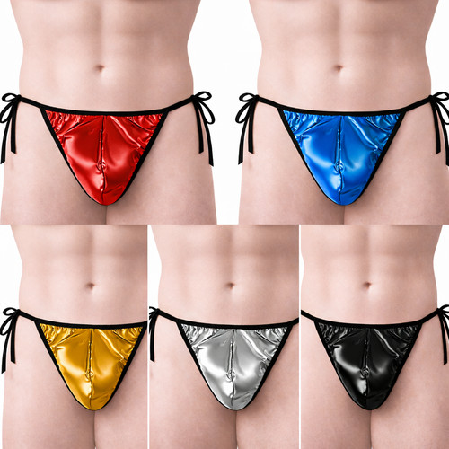 Men metallic string tie - men’s,
