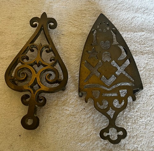 Two victorian trivets - two,