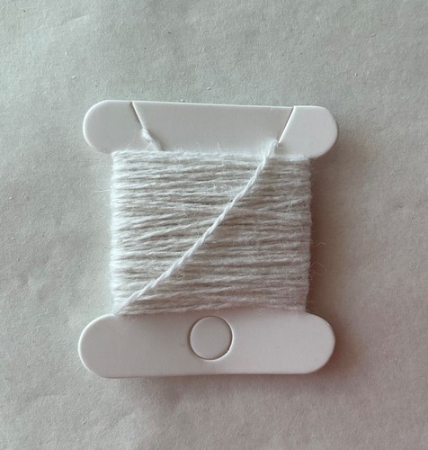 Cream cashmere darning wool - cashmere,