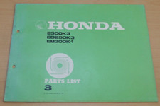 HONDA E ED EM 300 250 K3 K1 Generator Parts Catalogue Ersatzteilkatalog 1978