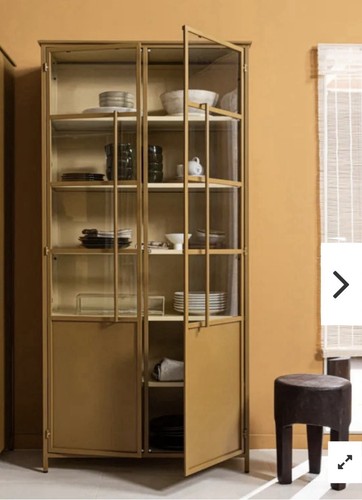 Metal display cabinet dresser - metal,
