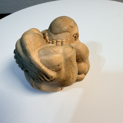 Vintage hand carved wooden - vintage,