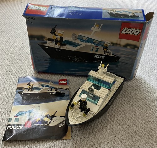 Lego police rescue boat - lego,