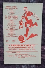 1955/56 Kent League - SHEPPEY UNITED v. RAMSGATE
