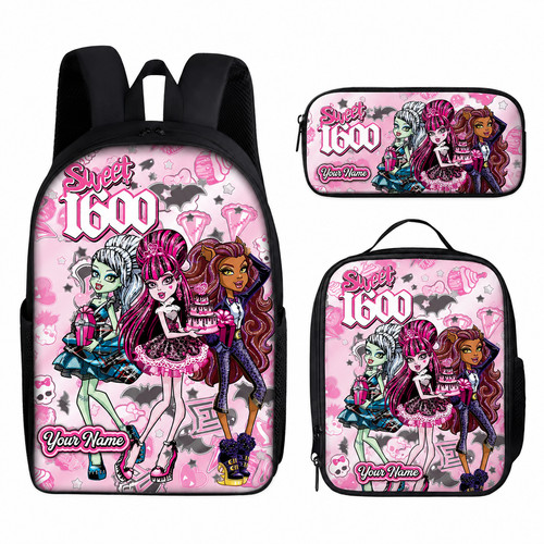 Custom name monster - monster-high, set