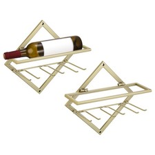 Wall Mounted Wine Rack 2 Set