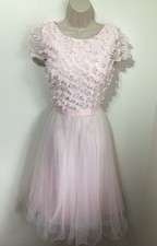 Chi Chi Baby Pink Net Tutu Midi Dress 14 Prom Wedding Bridesmaid Races Marinela